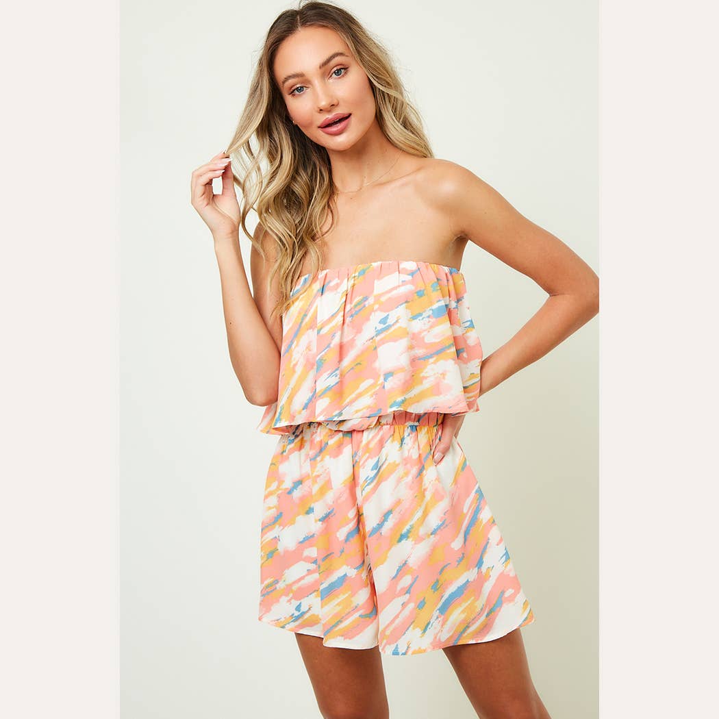 Coral Splash Romper