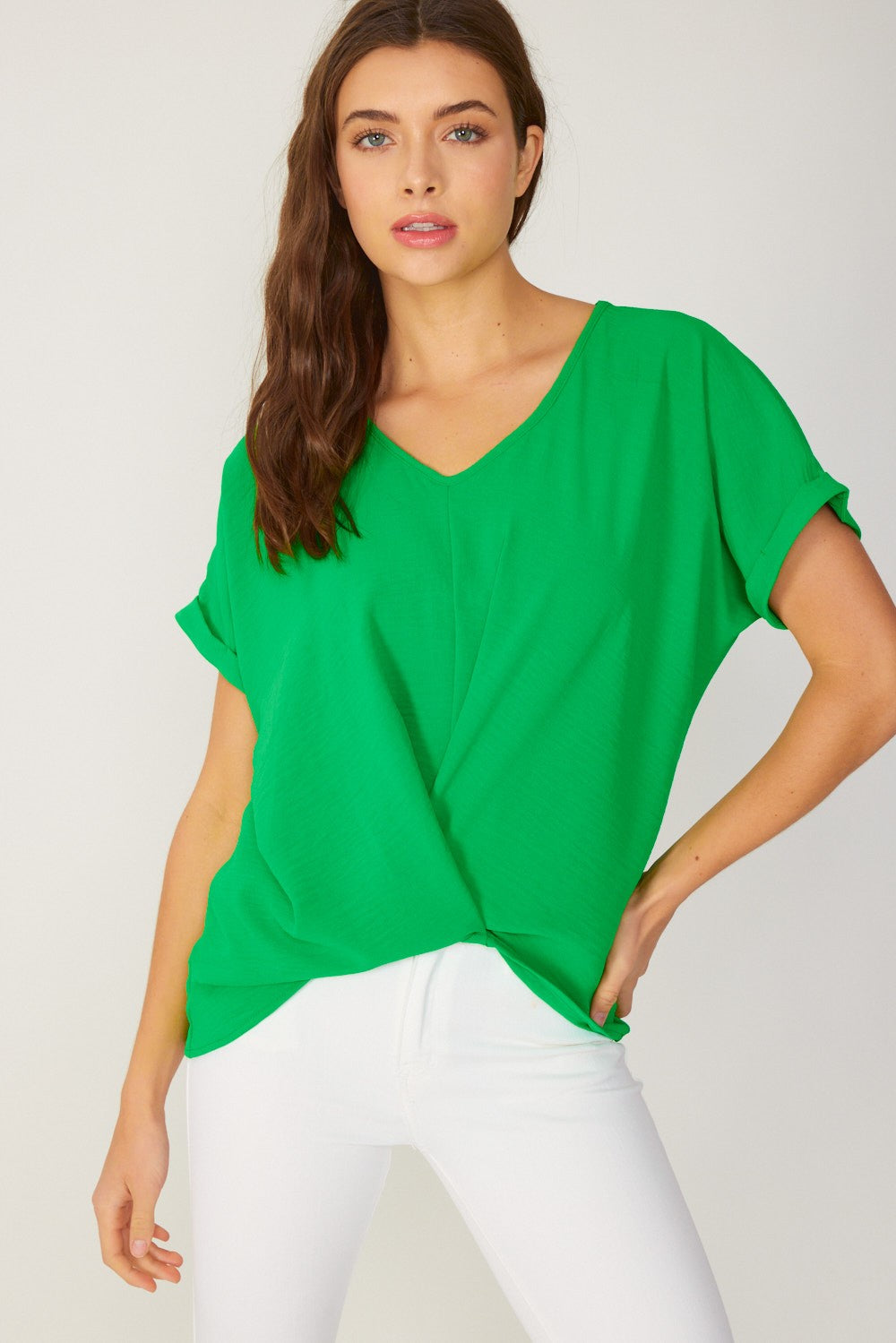 Green with Envy Top