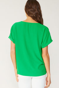 Green with Envy Top