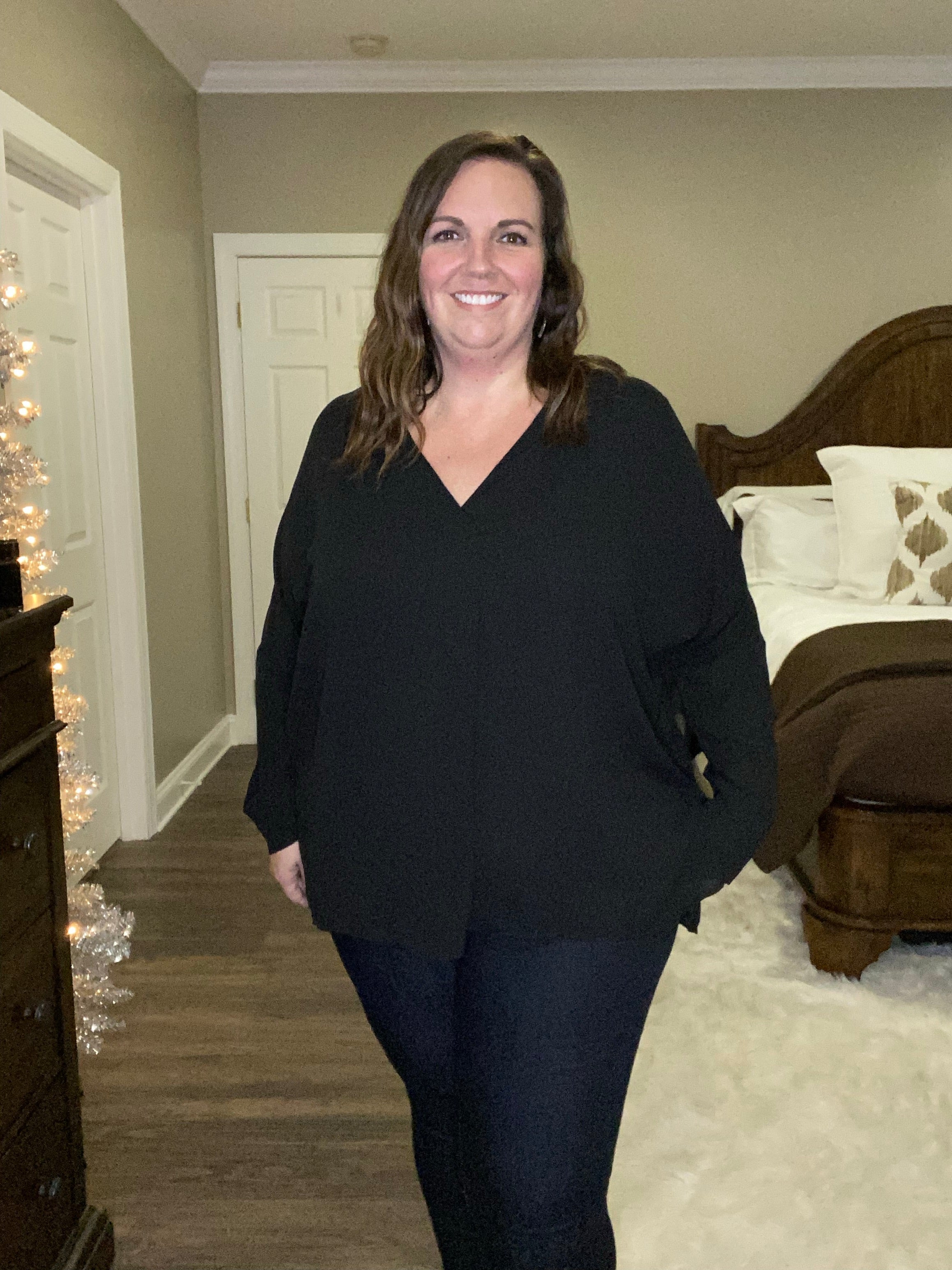 Easy Black Blouse