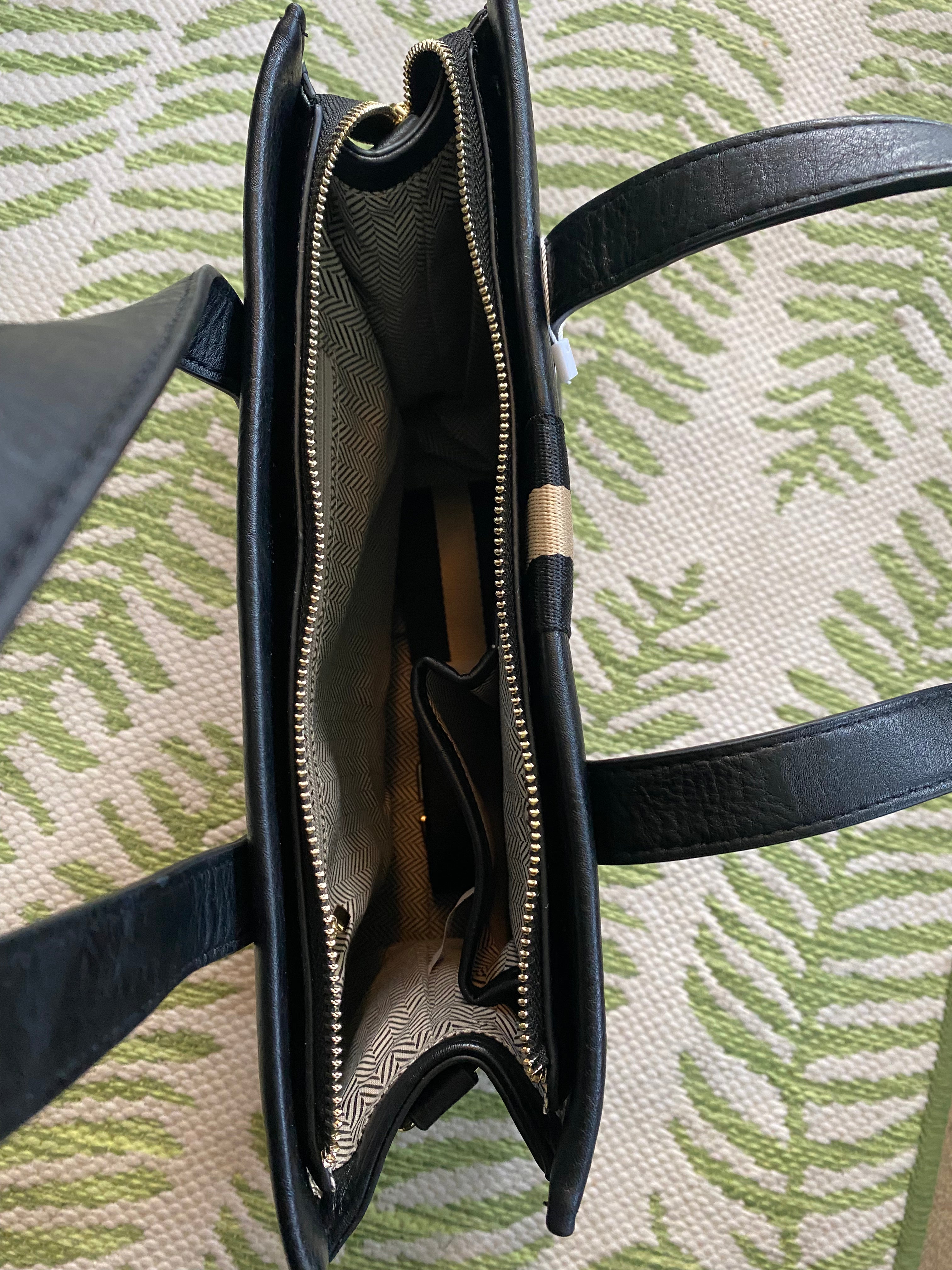 Striped purse