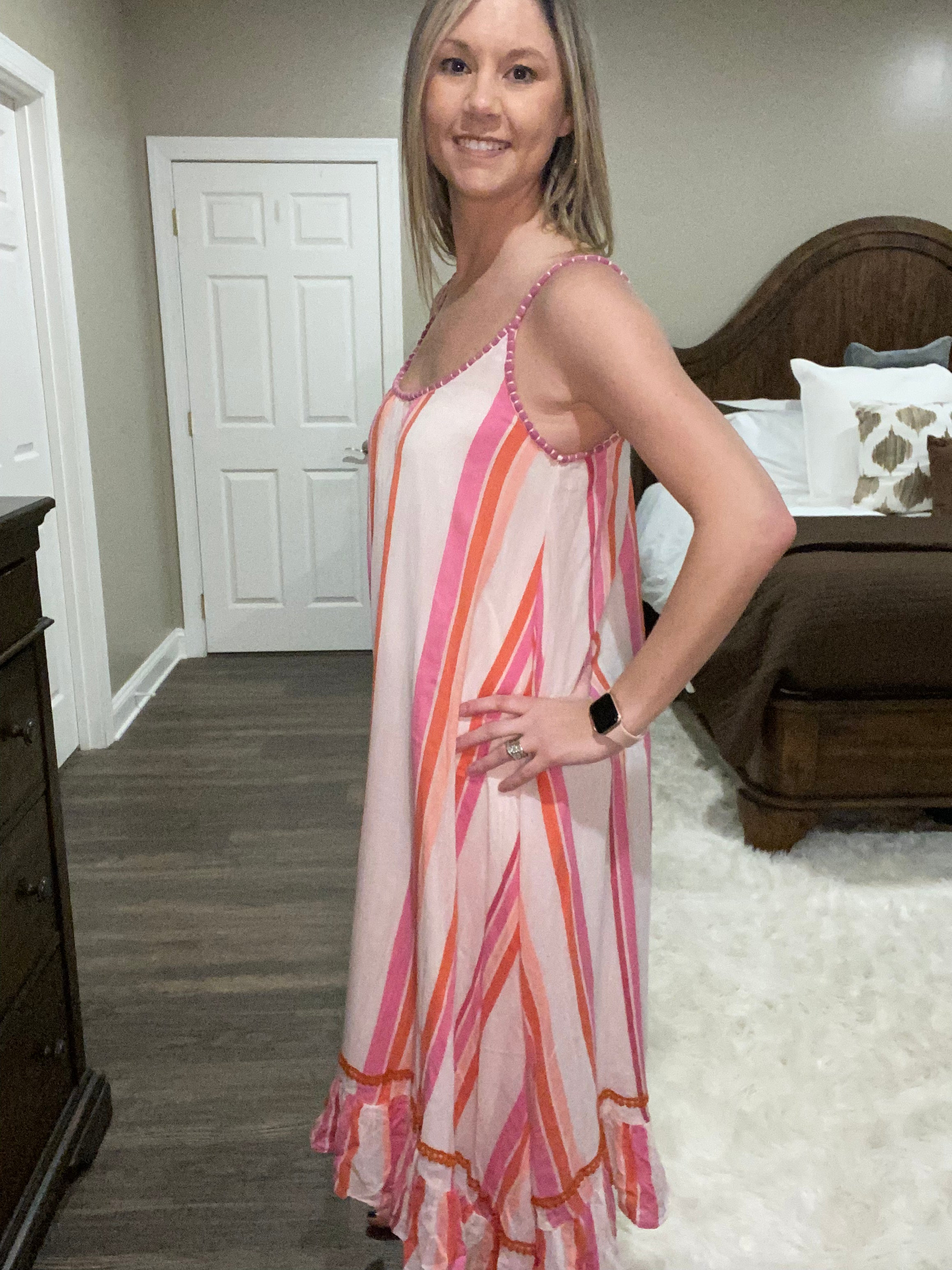 Happy in Pink dress