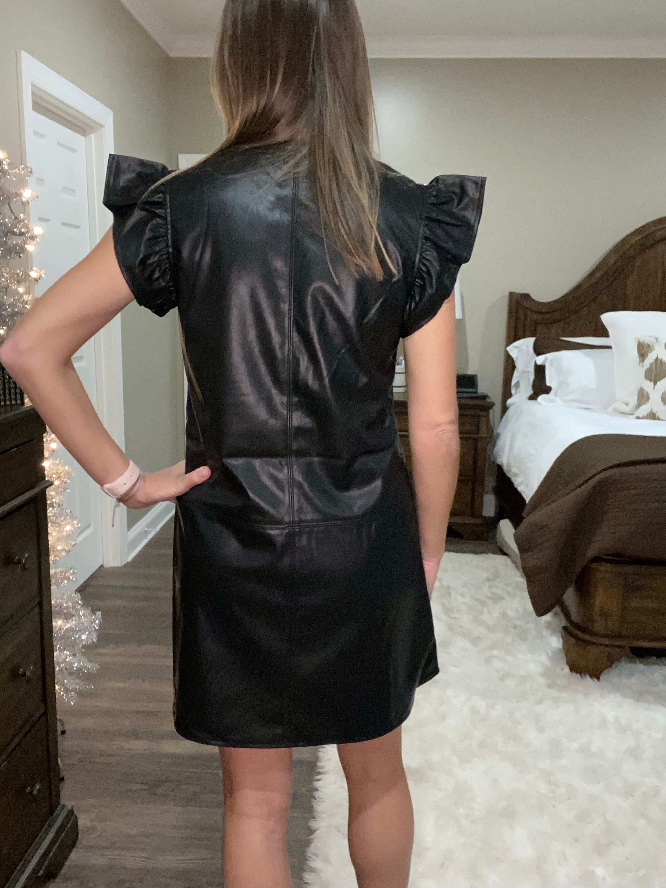 Leather Little Black Dress